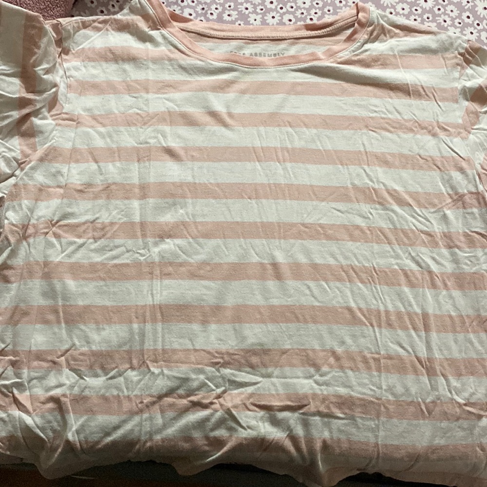 Free Assembly Plus Size Women’s Striped Tee